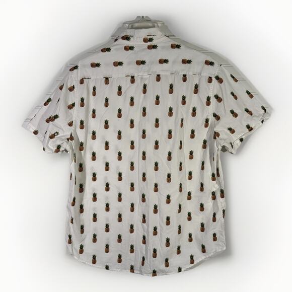Cactus Size XL Shirt Ricky Singh Men's Pineapple Short Sleeve Button Down - Picture 3 of 5